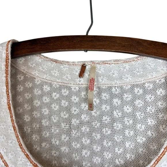 Free People Garner Tee in White semi sheer SZ XS‎ - Picture 5 of 8
